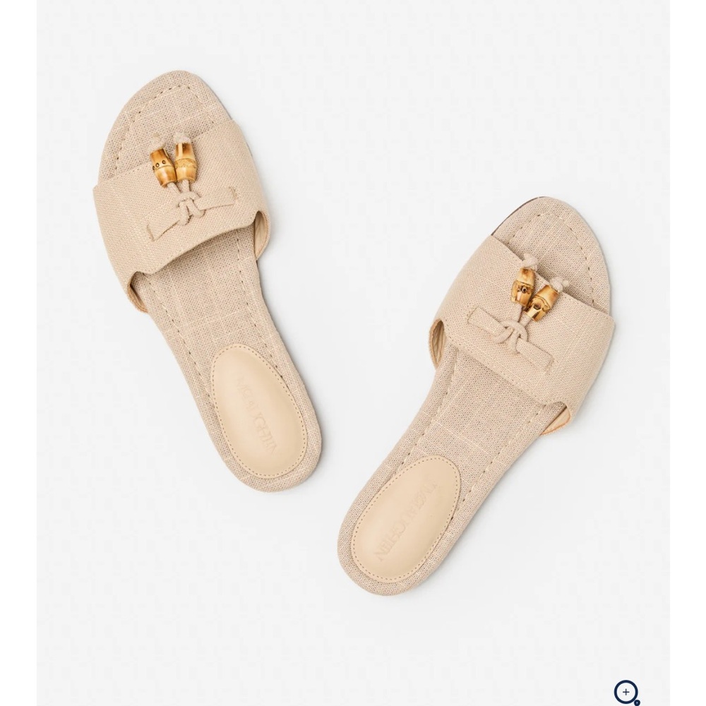 Ciara Linen Sand Sandals